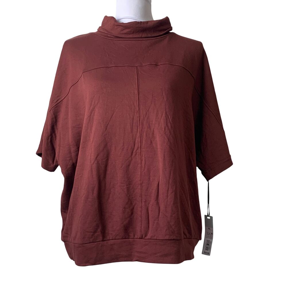 Prologue Cowl Neck Doleman Sleeve Sweater XL Burgundy